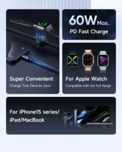 کابل Type-C به Type-C و شارژر اپل واچ