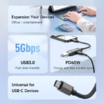 تبدیل Mcdodo CA-283 OTG Type-C To USB /Type-C PD - Image 9