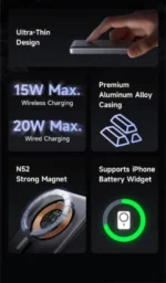 پاوربانک وایرلس مک دودو مدل MC-464 ظرفیت ۵۰۰۰ میلی آمپر ساعت - Image 7