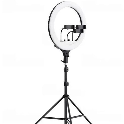 رینگ لایت بیوا Biva RL-02 55W LED Soft Ring Light سایز 18 اینچ با سه پایه و 3 هولدر